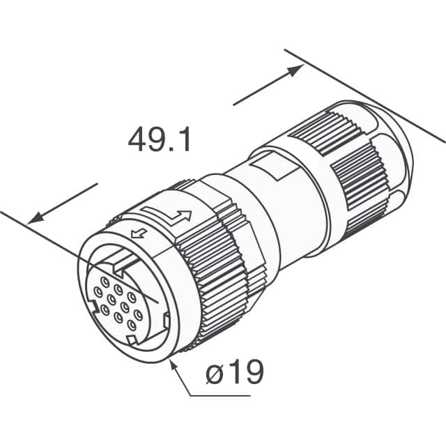 HR34B-12WPB-10S(71) Hirose Electric Co Ltd  Rundsteckverbinderbaugruppen